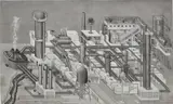 Paul Noble, C.L.I.P.O.N, 1997, graphite on paper