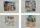 Uwe Kowski, Four works: (i) Film; (ii) Mythen; (iii) Weiche null; (iv) Wort 2