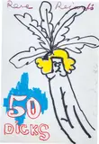 George Condo, Rare Records, 1986, felt tip pen, crayon and pastel on paper
