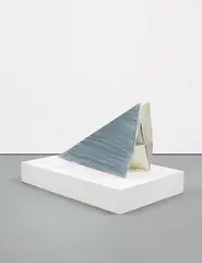 Thomas Scheibitz, Untitled (Buchstable), 2002, painted wood and pigment marker