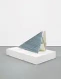 Thomas Scheibitz, Untitled (Buchstable), 2002, painted wood and pigment marker