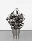 Subodh Gupta, Untitled, 2011, stainless steel utensils