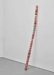 Orlando Francisco, Apropiacion Microtonal Equivocada IV (Confused Microtonal Appropriation IV), 2005, polychromed wood and metal