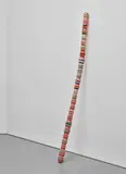 Orlando Francisco, Apropiacion Microtonal Equivocada IV (Confused Microtonal Appropriation IV), 2005, polychromed wood and metal