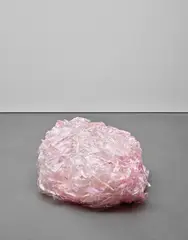Karla Black, Apart from Actually Blushing, 2012, cellophane, sellotape and paint