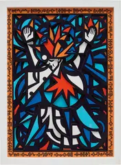 Roman Minin, Heartburn, 2018, UV print on foam cardboard, in artist's frame