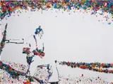 Death of Loyalist Militiaman Frederico Borrell Garcia, after Robert Capa, from Rebus by Vik Muniz, 2003, c-print, sold Dec 2018