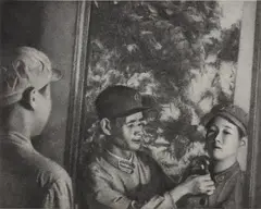 Father and Son by Zhang Huan, 2008, ash on canvas, sold Dec 2018