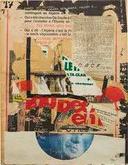 Jacques de la Villeglé, Rue du Dragon, 1974, paper collage on canvas