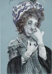 Rachel Feinstein, Eileen (gloves), 2005, pastel on paper