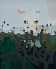 Marina Kappos, Murder of Crows 086, 2004, acrylic on canvas