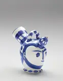 Pichet à glace (Ice Pitcher) by Pablo Picasso, 1952, White earthenware pitcher, painted in blue with glaze, sold Jan 2018