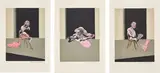 Triptyque Août 1972 ( after, Triptych August 1972) by Francis Bacon, 1979, The complete set of three lithographs in colours, on Arches paper, with full margins, sold Jan 2018