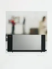 Toaster: Deluxe Study IV by Richard Hamilton, 2008, Unique Epson inkjet print in colours with mirror chrome laminate collage, on Somerset Satin paper, with full margins, sold Jan 2018