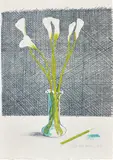 Lillies , from Europäische Graphik No VII by David Hockney, 1971, Lithograph in colours, on Japanese paper, the full sheet, sold Jan 2018