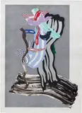 Roy Lichtenstein, Grandpa , from Brushstrokes Figure Series, 1989, Lithograph, waxtype, woodcut and screenprint in colours, on Saunders Waterford paper, with full margins