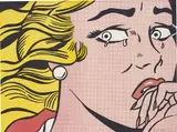 Roy Lichtenstein, Crying Girl, 1963, Offset lithograph in colours, on lightweight wove paper, trimmed to the image