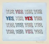 Louise Bourgeois, Yes, 2004, Soft-ground etching with unique hand-colouring in watercolour, gouache and ink, with additions in graphite and coloured pencils, on Somerset paper, the full sheet flush-mounted to heavy Twinrocker paper (as issued)