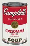 Consommé (Beef) , from Campbell's Soup I by Andy Warhol, 1968, Screenprint in colours, on wove paper, with full margins, sold Jan 2018