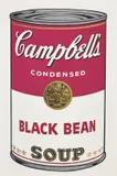Black Bean, from Campbell's Soup I by Andy Warhol, 1968, Screenprint in colours, on wove paper, with full margins, sold Jan 2018