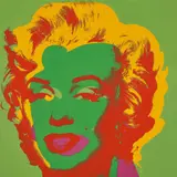 Marilyn by Andy Warhol, 1967, Farbserigraphie auf leichtem Karton, sold Jan 2018