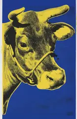 Cow by Andy Warhol, 1971, Screenprint in colours, on wallpaper, the full sheet, sold Jan 2018