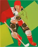 Frolunda Hockey Player by Andy Warhol, 1986, Unique screenprint in colours, on Lenox Museum Board, the full sheet, offered Jan 2018