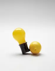 Capri Batterie by Joseph Beuys, 1985, Multiple comprising light bulb (Mazda) without the manufacturer’s inkstamp, plug socket, and exchangeable lemon, contain, sold Jan 2018