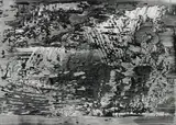 Abstraktes Foto by Gerhard Richter, 1989, Silbergelatineabzug auf Kunststoffplatte, im Originalpassepartout, sold Jan 2018