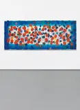 Howard Hodgkin, As Time Goes By (blue), 2009, Aquatint in colours, with carborundum and hand-painting, on five hand torn sheets of Moulin de Gué 350 gsm paper, the full sheets,