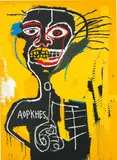 Cabeza , from Portfolio II by Jean-Michel Basquiat, 1982-4/2005, Screenprint in colours, on Saunders Hot Press watercolour paper, the full sheet, sold Jan 2018