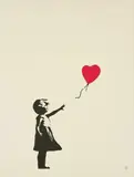Girl with Balloon by Banksy, 2004, Screenprint in colours, on wove paper, with full margins, sold Jan 2018