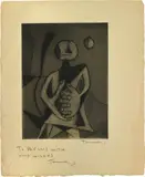 Rufino Tamayo, Hombre Contemplando la Luna (Man Contemplating the Moon)