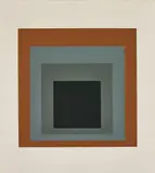 Hommage au Carré: one plate by Josef Albers, 1965, Screenprint in colours, on J. Perrugot Arches Special MBM paper (folded, as issued), with full margins, sold Jan 2018