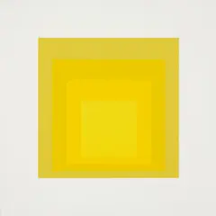 KG by Josef Albers, 1966, Screenprint in colours, on Mohawk Superfine Bristol paper, with full margins, sold Jan 2018