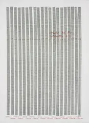 Joseph Beuys, Countdown 2000, 1981, Offset lithograph, on machine-made wove paper, with full margins