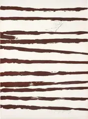 Untitled , from Trace II by Joseph Beuys, 1977, Lithograph in brown, on white wove paper, the full sheet, sold Jan 2018
