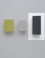 Betoni by Imi Knoebel, 1990, Unique concrete sculpture painted in grey, with wire loop for wall hanging on the reverse, sold Jan 2018