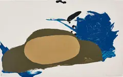 Auto by Blinky Palermo, 1971, Screenprint in colours with collage, on smooth wove paper, the full sheet, sold Jan 2018