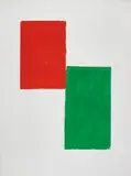 Blinky Palermo, Untitled , from Homage à Picasso, 1973, Lithograph in colours with embossing, on wove paper, with full margins