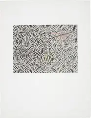 Corpse and Mirror by Jasper Johns, 1976, Etching and aquatint in colours, on BFK Rives paper, with full margins, sold Jan 2018
