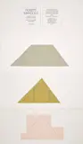 Robert Mangold, Multiple Panel Paintings, 1973-1976: A Book of Silk Screen Prints, 1977, The complete set of nine screenprints in colours, on Fabriano paper, with full margins, with title page, the sheets hinged in concertina (as issued), contained in the original plastic holder