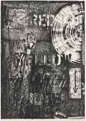 Land's End by Jasper Johns, 1979, Lithograph, on Kurotani paper, the full sheet, sold Jan 2018