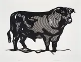 Roy Lichtenstein, Bull I , from Bull Profile Series, 1973, Line-cut, on Arjomari paper, with wide margins