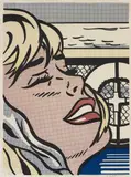 Roy Lichtenstein, Shipboard Girl, 1965, Offset lithograph in colours (faded), on lightweight wove paper, with wide margins