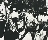 Birmingham Race Riot , from Ten Works by Ten Painters by Andy Warhol, 1964, Screenprint, on wove paper, the full sheet, sold Jan 2018