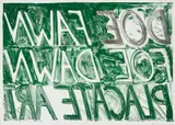 Doe Fawn by Bruce Nauman, 1973, Lithograph in colours, on Roll Rivers paper, with full margins, sold Jan 2018