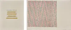 On/Over/Under ; and Range by Mel Bochner, 1979, Two screenprints in colours, on Japanese laid paper, with full margins, sold Jan 2018