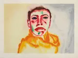 Francesco Clemente, I, 1982, Woodcut in colours, on Kozo paper, with full margins