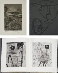 Receiver by William Kentridge, 2006, The complete artist's book, comprising 22 etchings, drypoints and photogravures, on handmade and transparent papers, the, sold Jan 2018